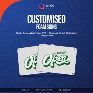 Customised Foam Signs