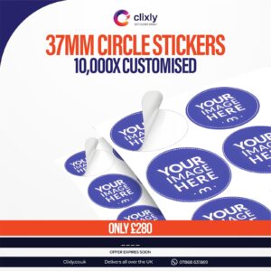 37MM Customised Circle Stickers