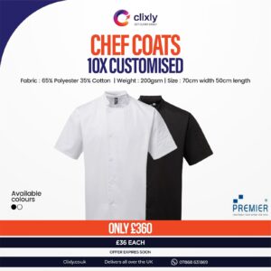 10X Customised Chef Coats