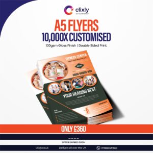 10,000X Customised A5 Flyers