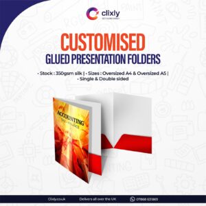 Custom Glued Presentation Folders