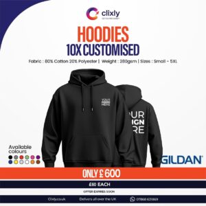 10X Customised Hoddies